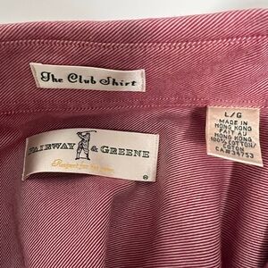 Fairway & Greene Burgundy Pinstripe Shirt